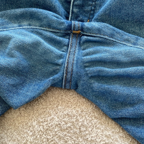 Madewell l0” HIGH-RISE SKINNY JEANS, EARDLEY WASH. Size 31P, worn. Super comfy - Picture 8 of 12